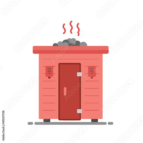 Sauna icon for wellness and relaxation apps
