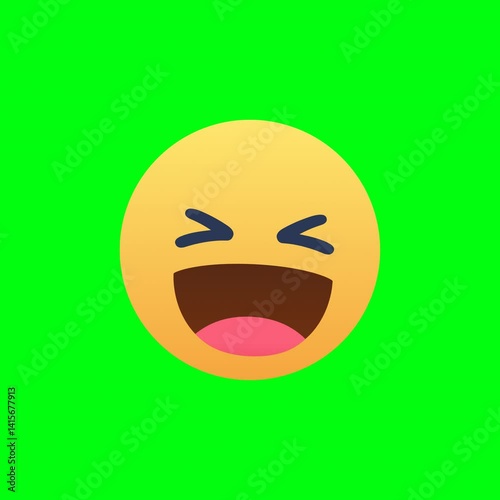 3d render of a smiling face with a smile