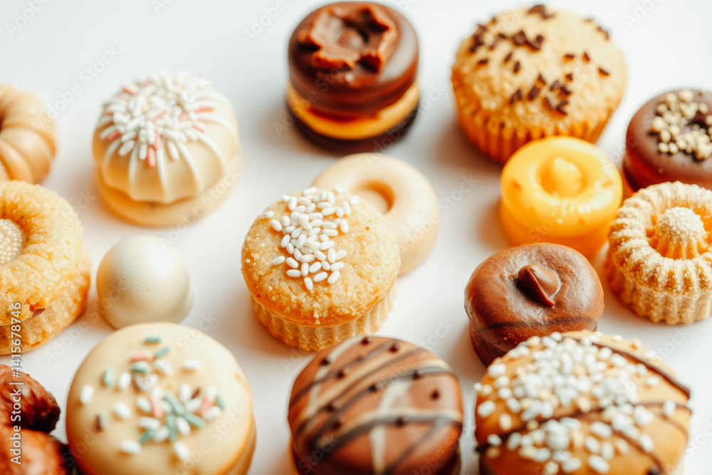 Assortment of Sweet Treats Close-up