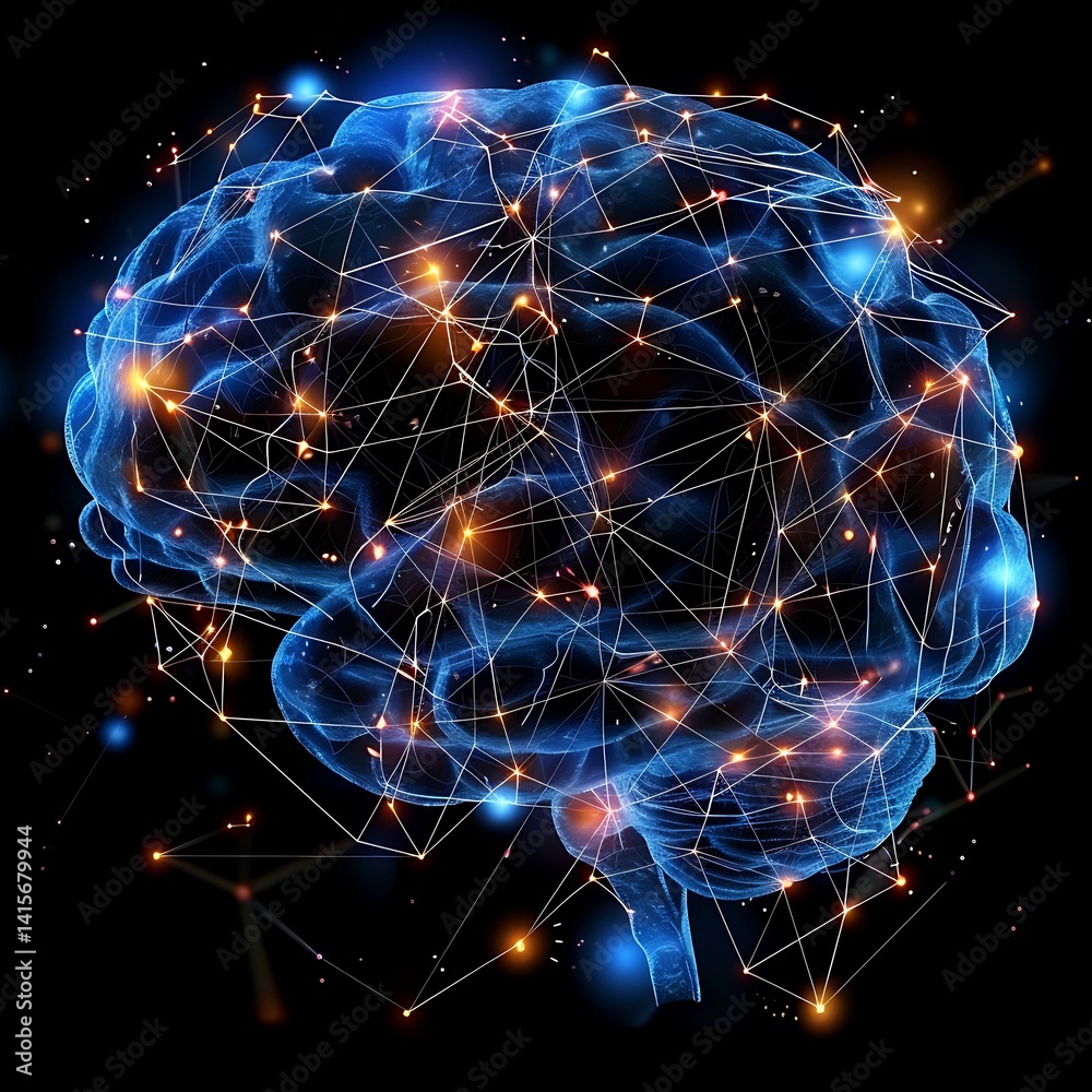 Stylized blue brain illustration overlaid with a glowing network of interconnected nodes and lines. Represents AI, intelligence, neural networks, or thinking.
Stylized blue brain illustration overlaid with a glowing network of interconnected nodes and lines. Represents AI, intelligence, neural networks, or thinking.