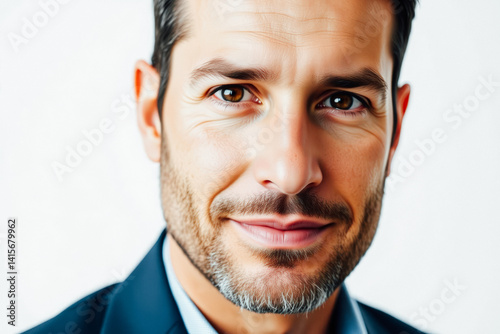 Obraz na płótnie Close-up Portrait of Confident Businessman w salonie