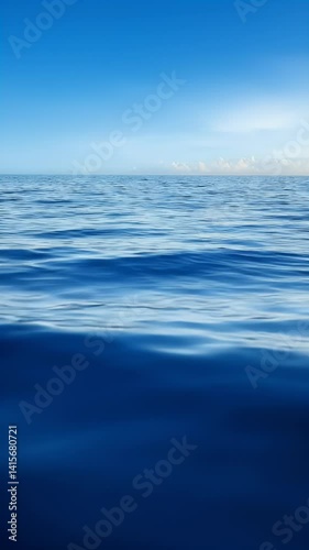 Wallpaper Mural Serene and Peaceful Ocean Waves Under Clear Blue Sky Tranquil and Calm Water Scene Torontodigital.ca