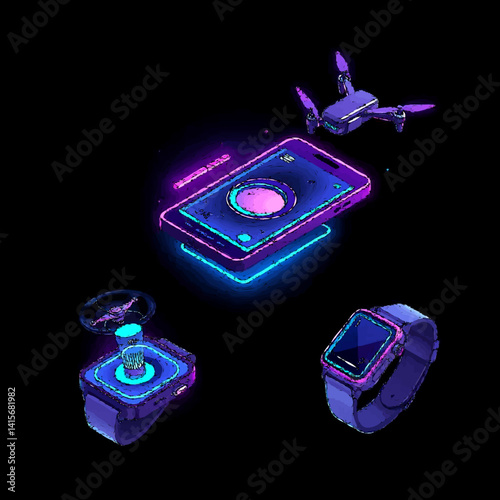 Futuristic Tech Gadgets Collection