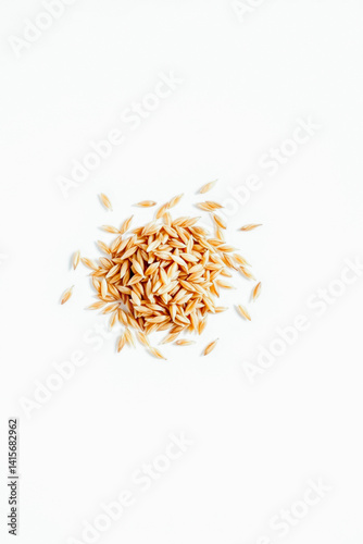 Obraz na płótnie Pile of Pale Yellow Grains, Close-up w salonie