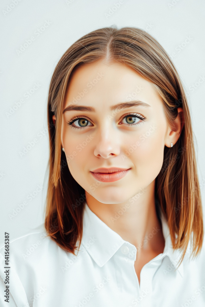 Young Woman with Natural Beauty