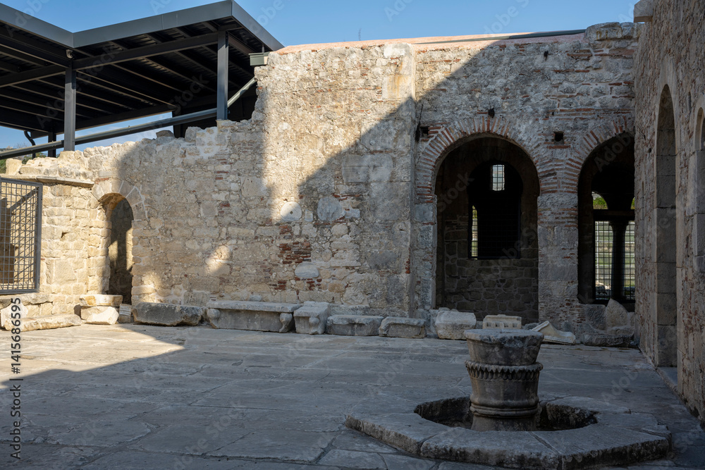 Fototapeta premium St Nicholas Church, Santa Claus Church, in Demre, Turkey. It is a historic East Roman basilica church of ancient city Myra.