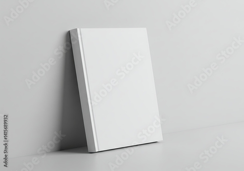 Blank book cover mockup template design for branding and advertising