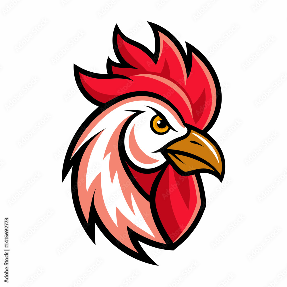 Obraz premium rooster vector illustration