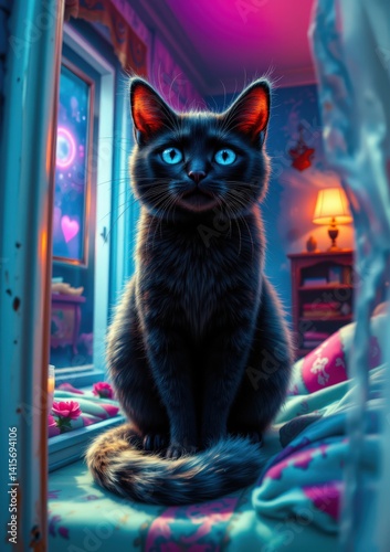 cat on the window