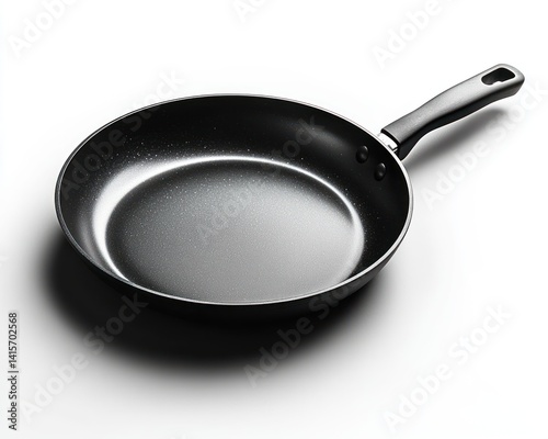 Wallpaper Mural Sleek black frying pan on a clean white background, ideal for cooking and kitchen use Torontodigital.ca