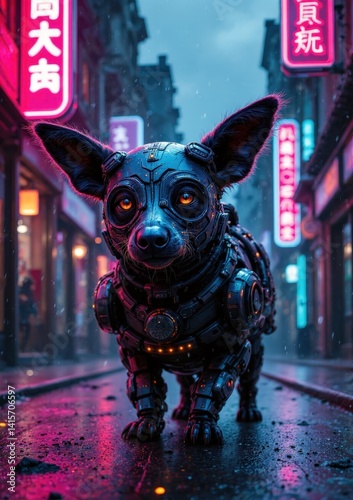 dog in the city