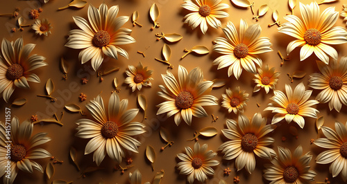 Obraz na płótnie abstract floral background w salonie