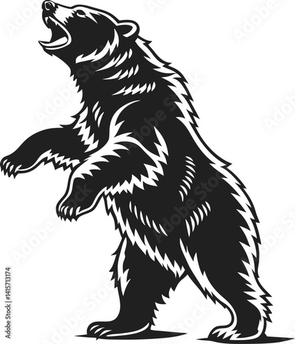 vector illustration of a bear
