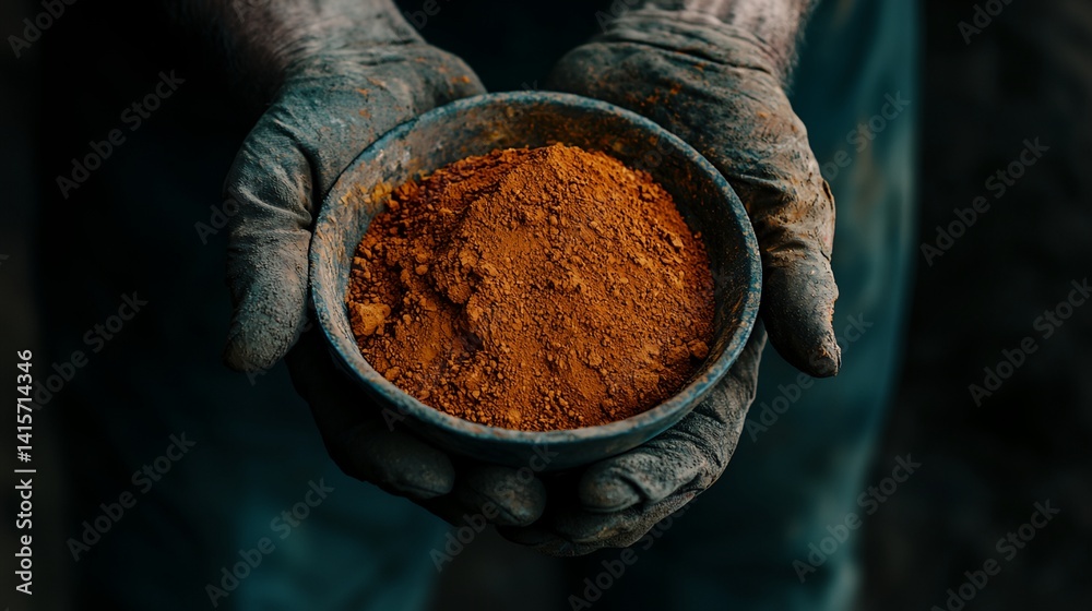 A person is holding a bowl in their hands