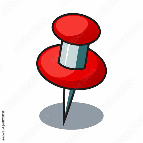 Push Pin icon on white background
