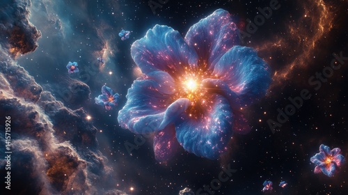 Wallpaper Mural Exploration of vast galaxies reveals stunning flowers made of stardust and light Torontodigital.ca