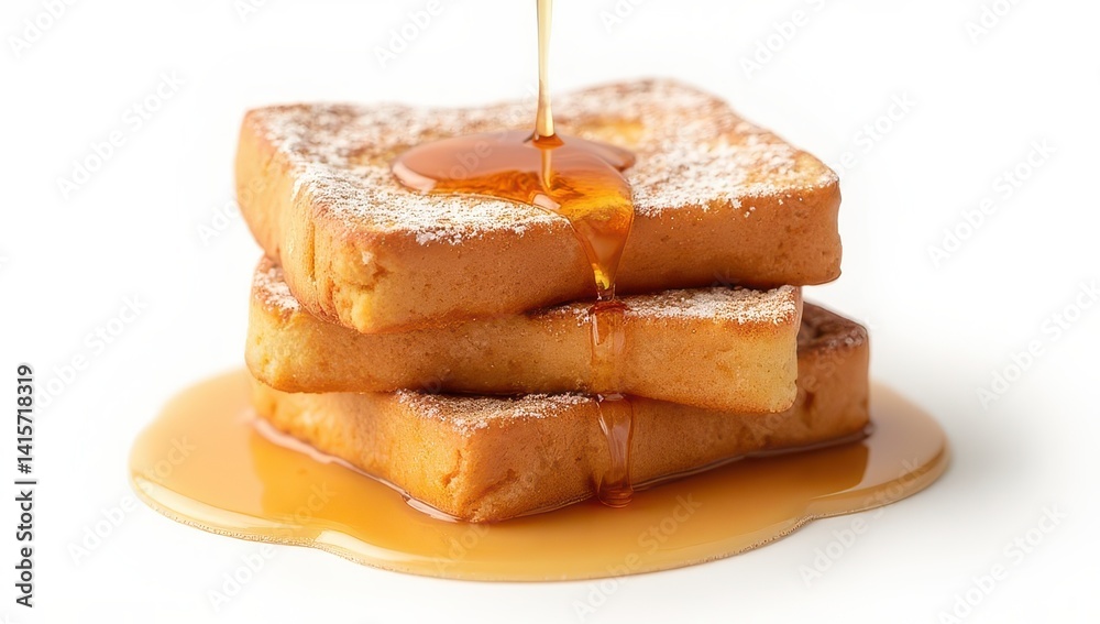 Delicious Golden French Toast with Syrup