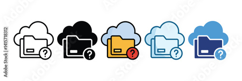 Data Anonymization Icon Set Multiple Style Collection