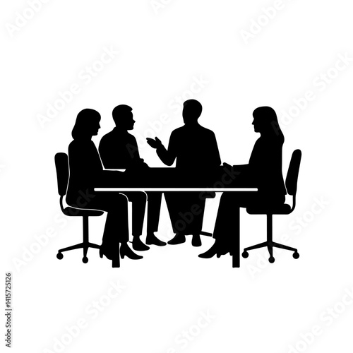 A Professional Team in Action During a Business Meeting