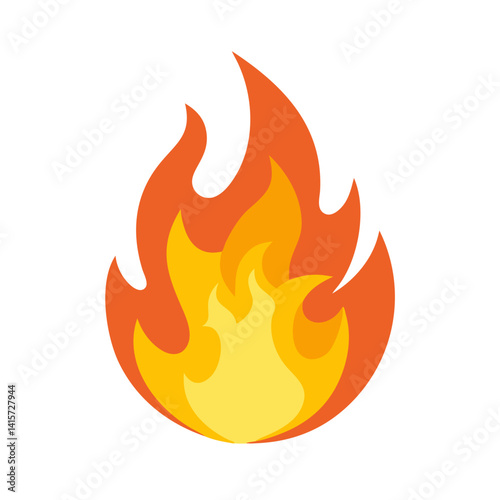 Blazing Fire: Capturing the vibrant essence of a roaring fire, the image shows a dynamic display of orange and yellow flames, ready to ignite any project.