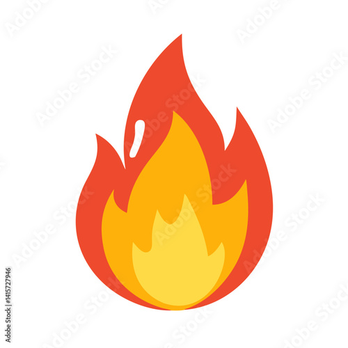 Burning Essence: A dynamic graphic illustrating the essence of a blazing fire, utilizing vibrant, energetic hues to represent the power and heat.