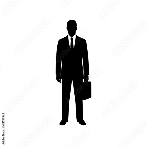 The Businessman Icon of Professionalism and Leadership.