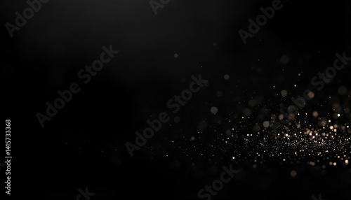 A serene black background highlighted by delicate white bouquet lights, creating a soft, glowing, and peaceful ambiance.
