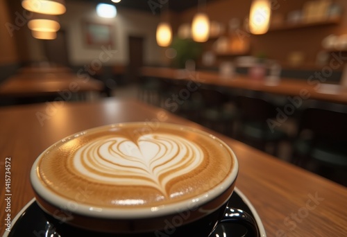 artful latte design creamy coffee surface skillful beverage craft cafe culture, barista, foam, heart, leaf, pattern, espresso, drink, crema, presentation