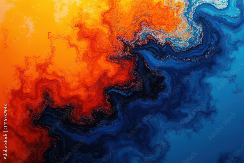 Fototapeta premium Mesmerizing Ink in Water: Swirling Colors Create Dreamlike Patterns