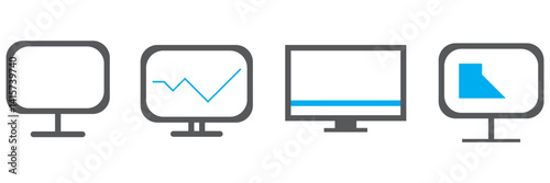 Computer icon vector illustration. computer monitor sign and symbol