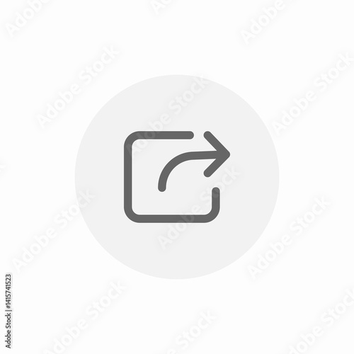 external share icon sign vector