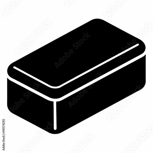 Rectangular Bar Soap Isolated Hygienic Cleaning Product Icon