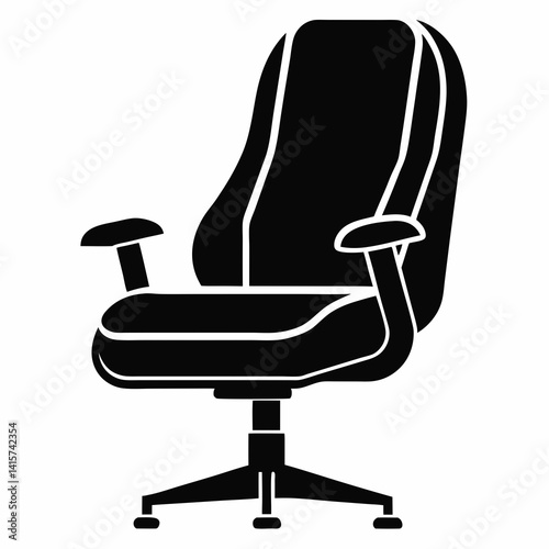 Modern Armchair Silhouette Comfortable Furniture Interior Icon