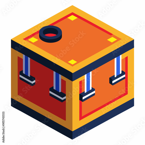 Crossfit Box icon in vibrant colors