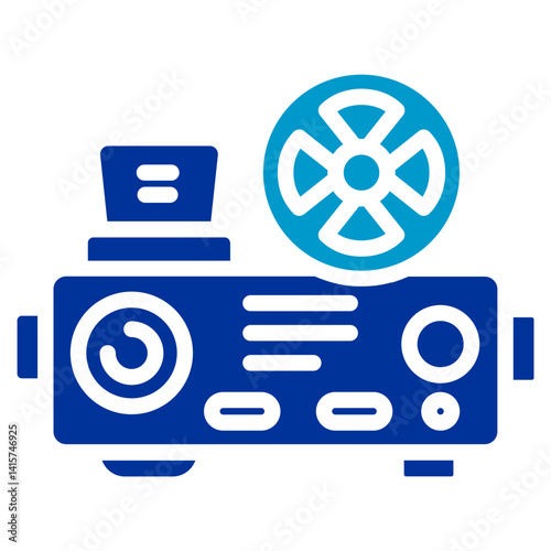 Digital Cinema Projector Vector Icon