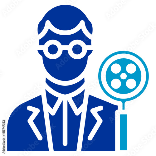 Movie Critic Vector Icon