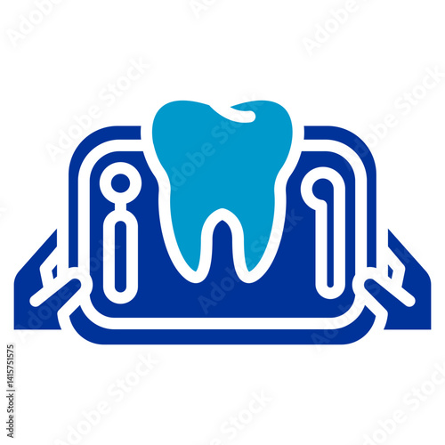 Dental Mouth Tray Icon