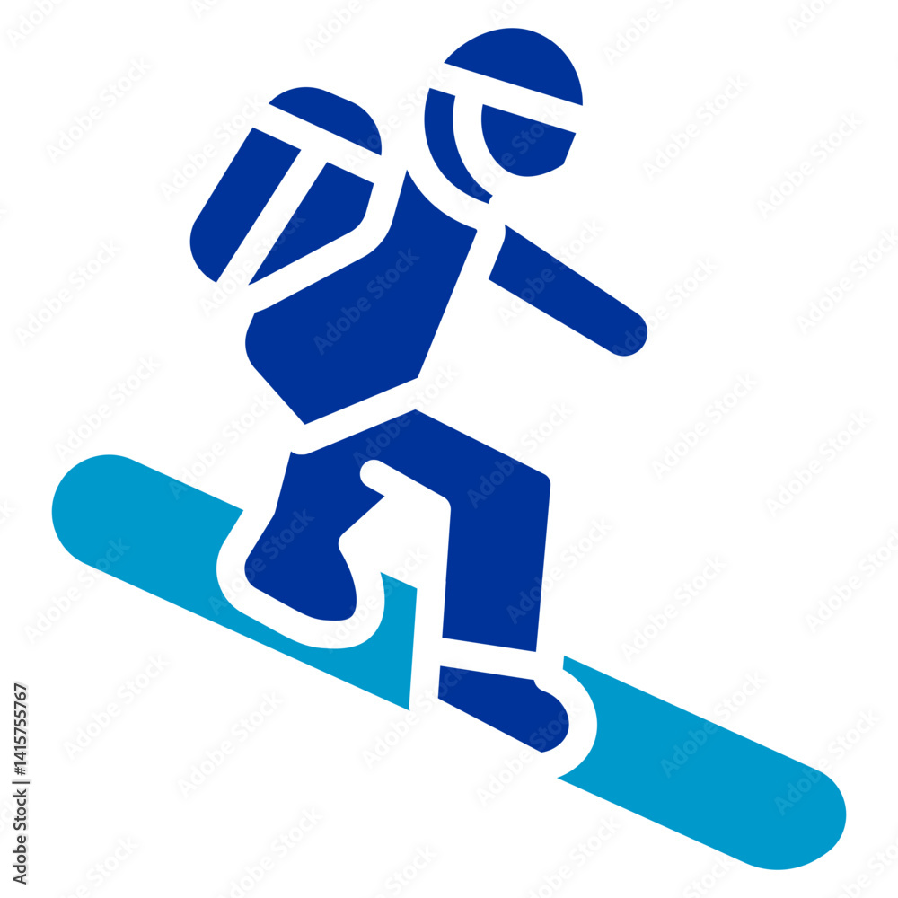 Fototapeta premium Snowboard Icon