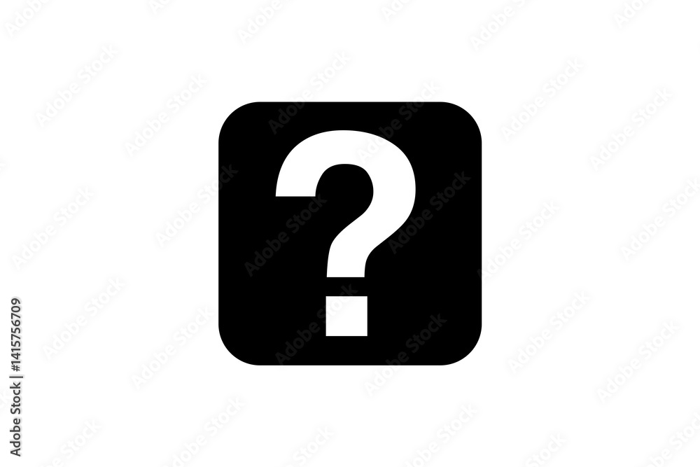 Creative question mark symbol on a black background highlighting uncertainty and intrigue in visual communication Creative question mark symbol on a black background highlighting uncertainty and intrigue in visual communication