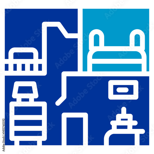 Room Floor Plan Icon