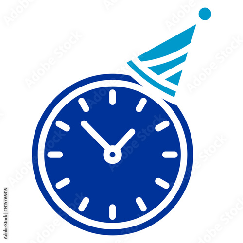 New Years Eve Countdown Vector Icon