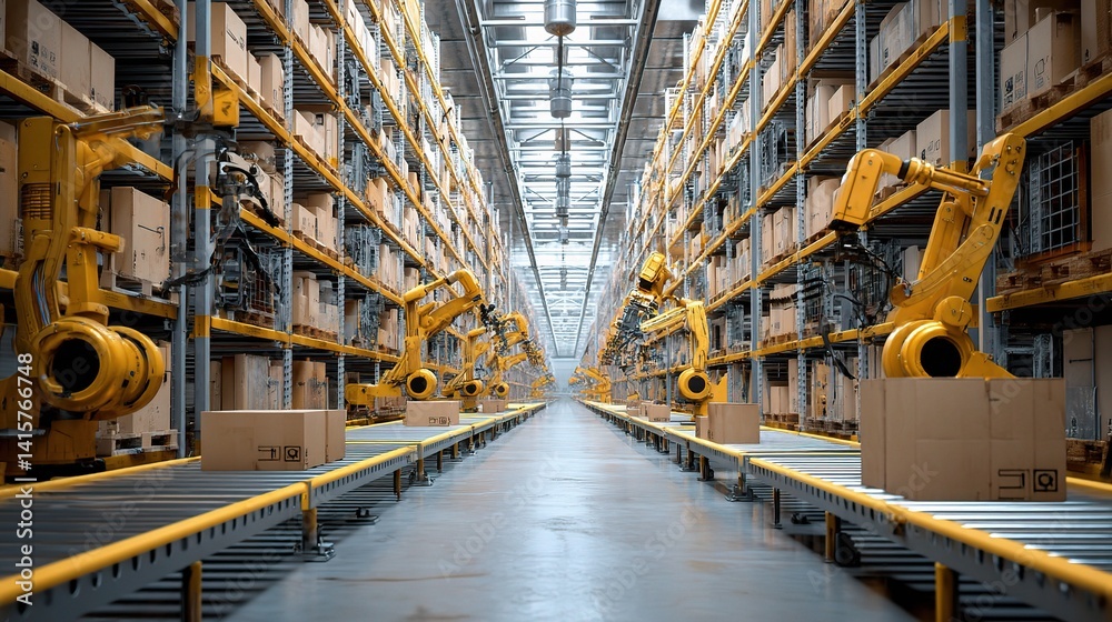 Advanced AI Integration in Warehouse Management Systems Visualized Advanced AI Integration in Warehouse Management Systems Visualized