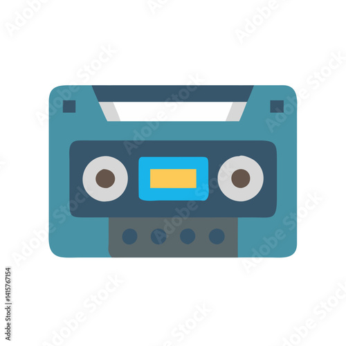 Modern Cassette Recorder Icon for Music