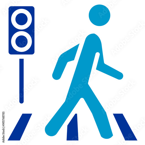 Illegal Crossing Icon