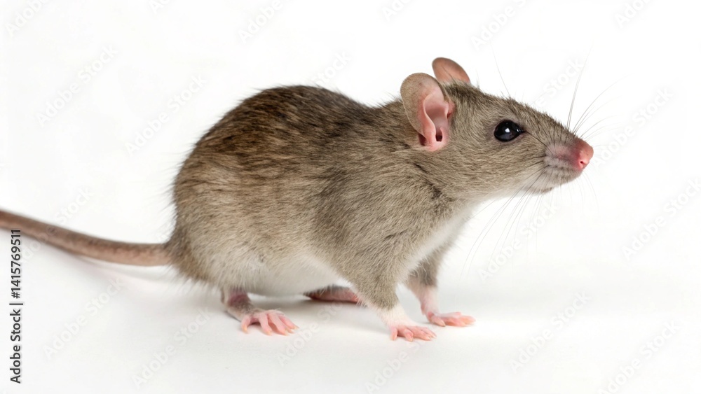 maclear-s rat isolated on white backround maclear-s rat isolated on white backround