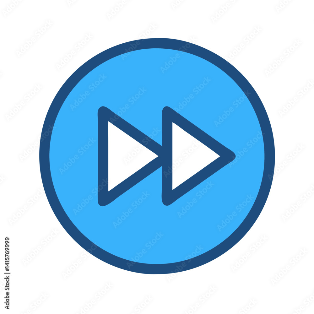 Stylish Fast Forward Button Icon Stylish Fast Forward Button Icon