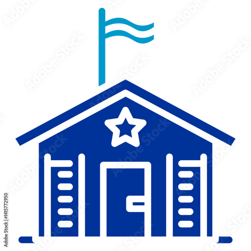 Military Barracks Icon