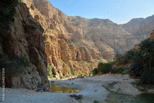 Wadi Shab scenery. Oman photo