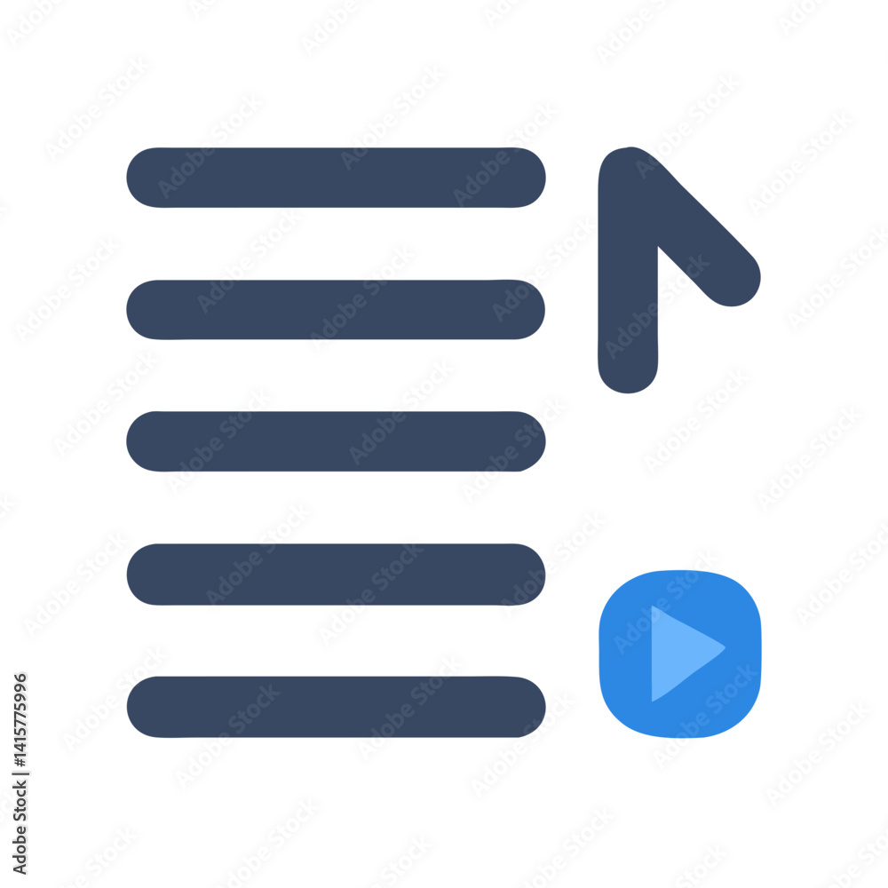 Obraz premium Icon for Music Playlists