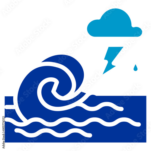 Cyclonic Storm Surge Icon